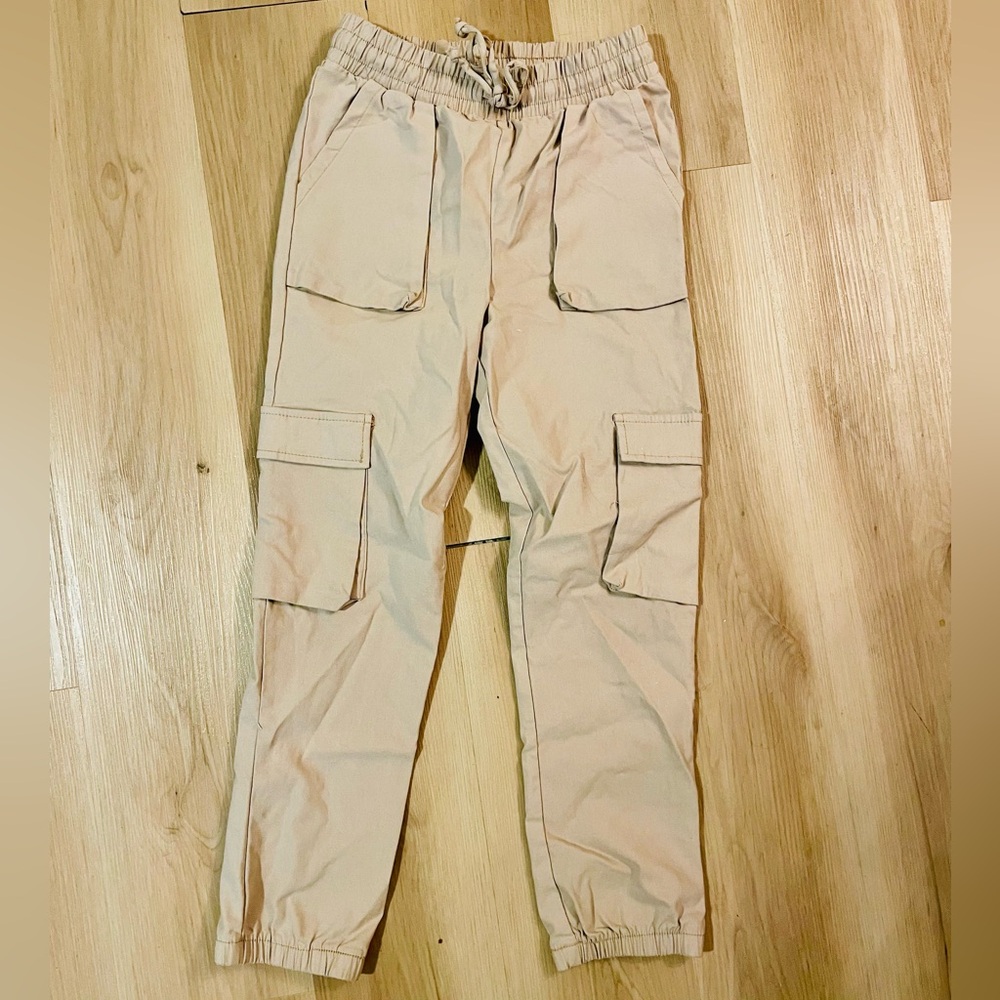 Cargo drawstring pants (size 10-12)
